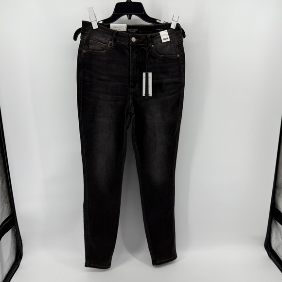 Judy Blue High Waist Skinny Jeans Black Wash Denim Women's Size 11/30 NEW - Picture 9 of 10